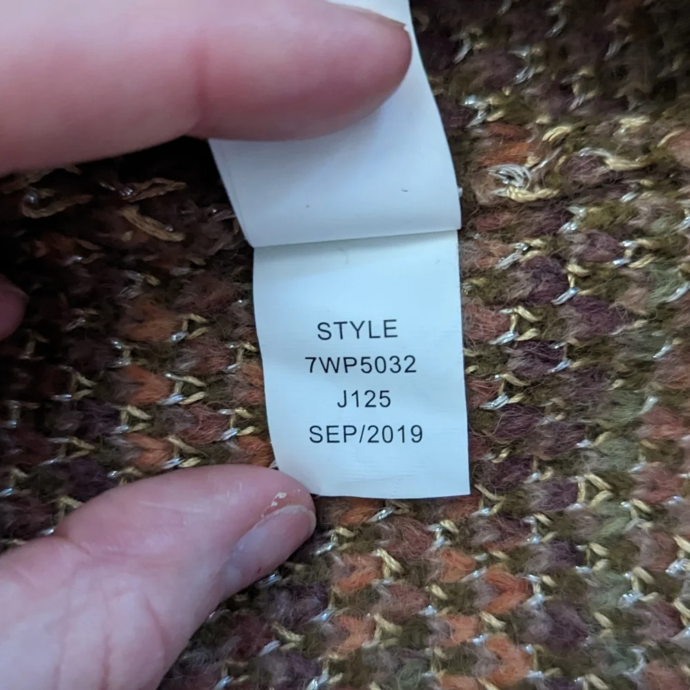 Lucky Brand Aztec Lurex Wool Blend Cardigan XL